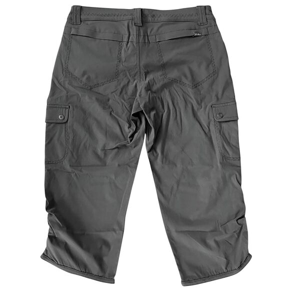 Eddie Bauer Horizon Collection Gray Hiking Capri Pants Size 2 Petite - Picture 8 of 14